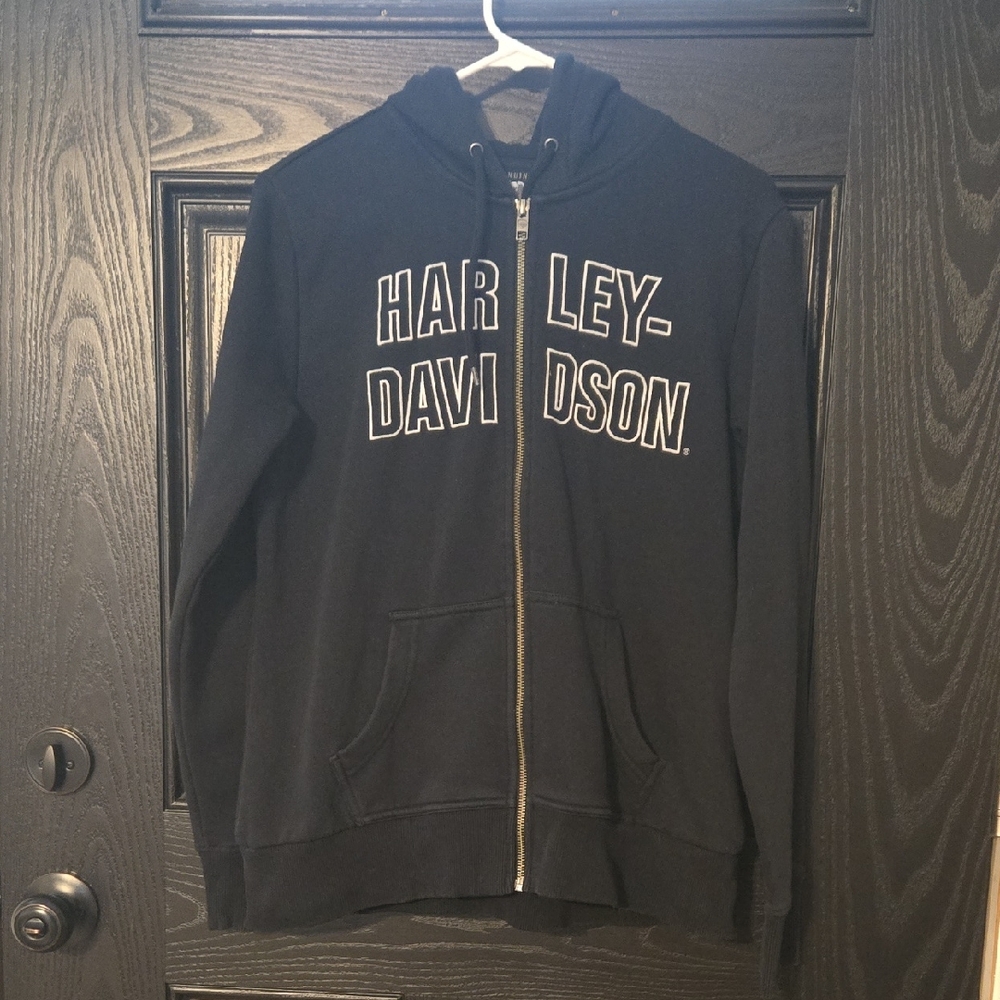 Harley-Davidson Black Full-Zip Sweatshirt